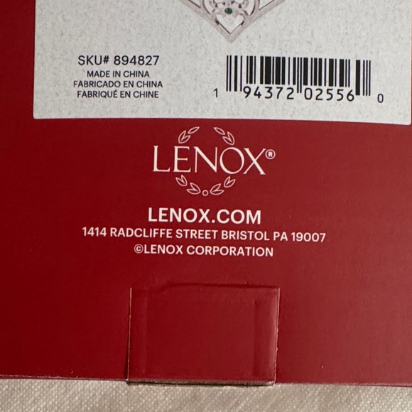 Lenox Sparkle & Scroll Multi Heart Ornament - New In the Box ✨ - Picture 4 of 4